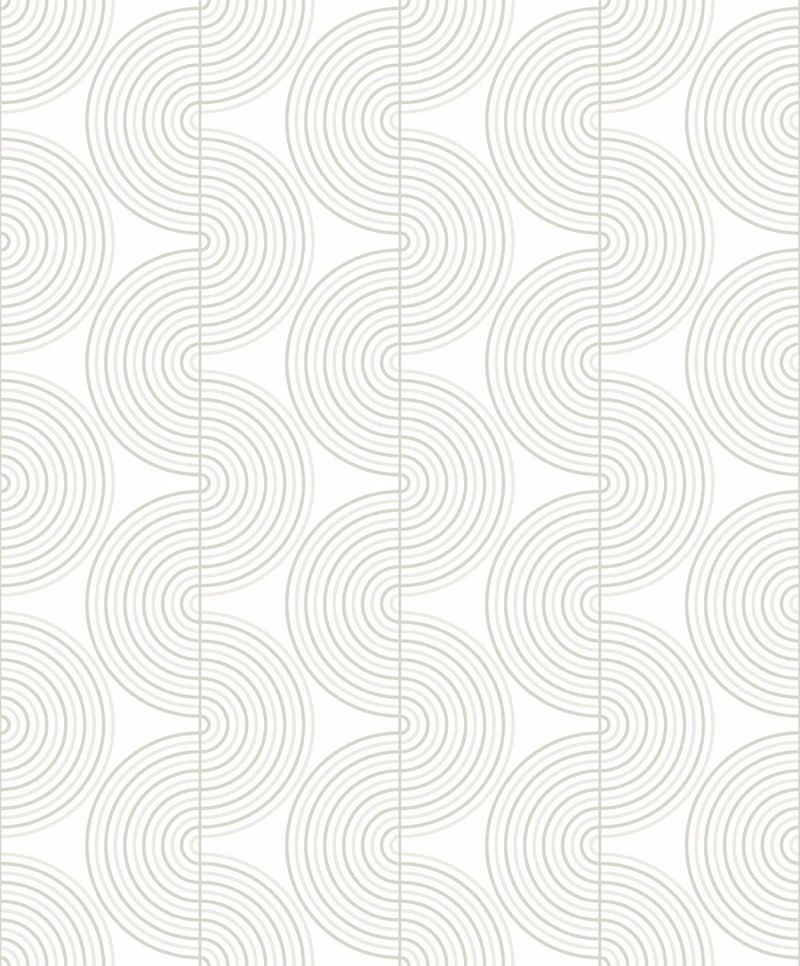 NextWall Peel & Stick Zen Geo Wallpaper NW44206 Lunar Rock & Metallic Pearl