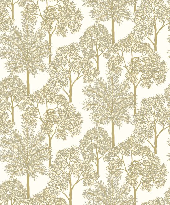 Arcadia Wallpaper Palm Forest White A71301 By Grandeco