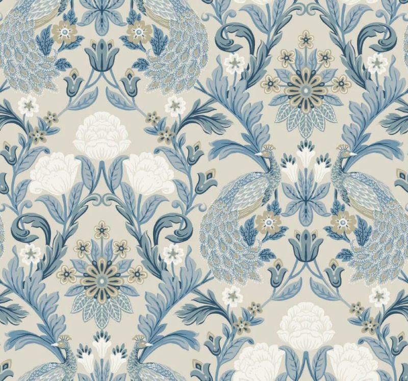 Arts & Crafts Ronald Redding Designs Wallpaper Plume Dynasty AC9105 By York For Dixons