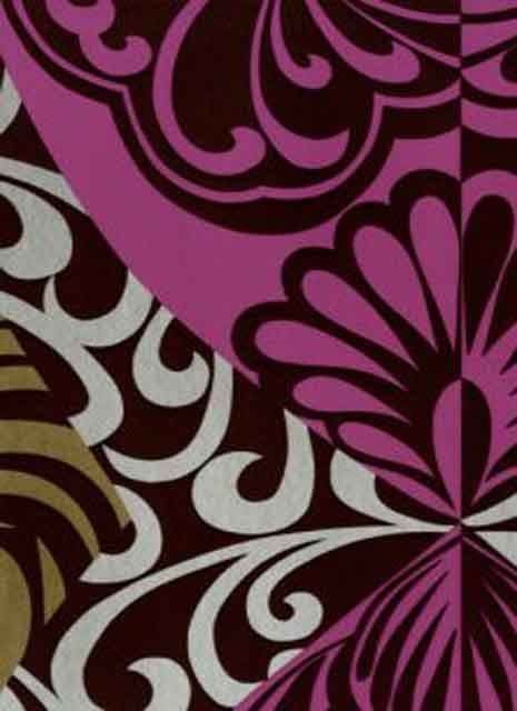 Reflections Lumiere Damson Wallpaper 1908/305 By Prestigious Textiles