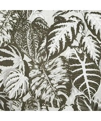 Feel Elephant Leaf Beige Flock Wallpaper Page