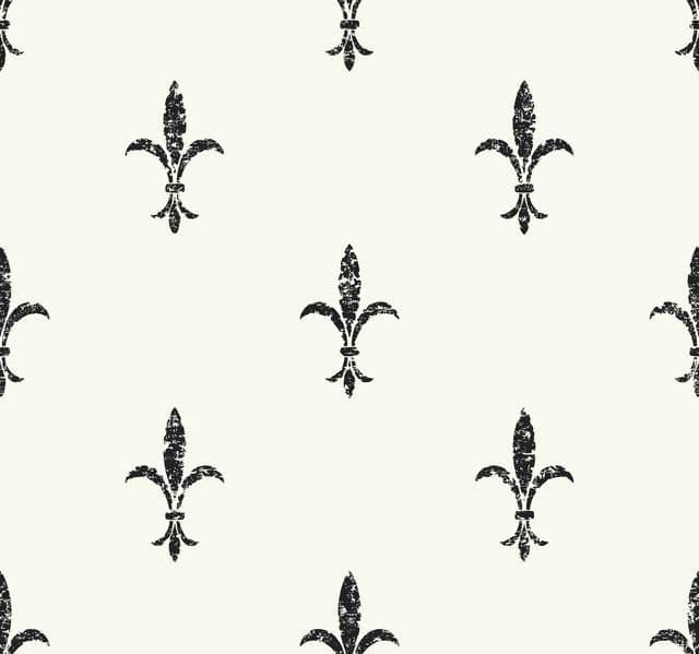24 Karat Wallpaper KT2193 Fleur De Lis By Ronald Redding For Dixons Exclusive