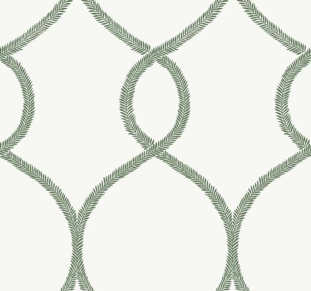 24 Karat Wallpaper KT2231 Laurel Leaf Ogee By Ronald Redding For Dixons Exclusive