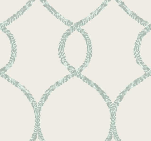 24 Karat Wallpaper KT2238 Laurel Leaf Ogee By Ronald Redding For Dixons Exclusive