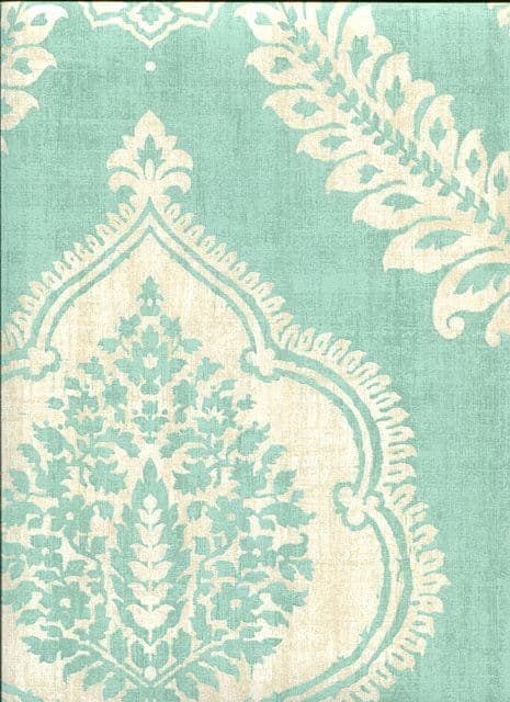 Alhambra Wallpaper Zoraya Damask 2618-21306 By Kenneth James For Portfolio