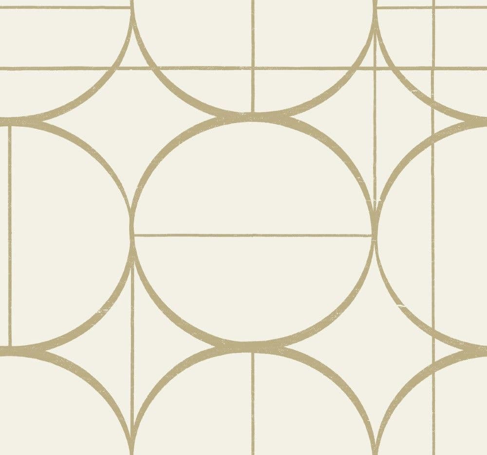 Antonina Vella Modern Metals Second Edition Wallpaper Sun Circles MD7202 By York Designer Series For