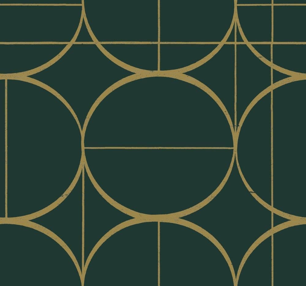 Antonina Vella Modern Metals Second Edition Wallpaper Sun Circles MD7203 By York Designer Series For