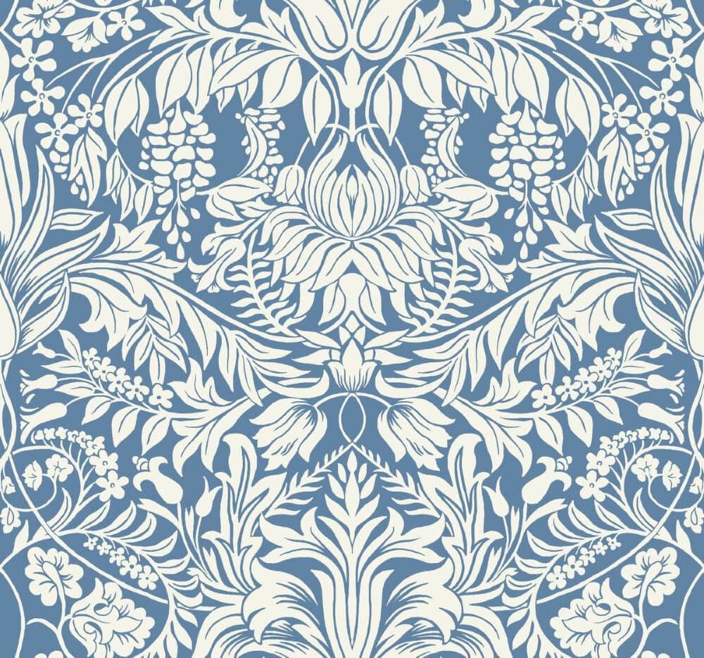 Arts & Crafts Ronald Redding Designs Wallpaper Lockwood Damask AC9193 By York For Dixons