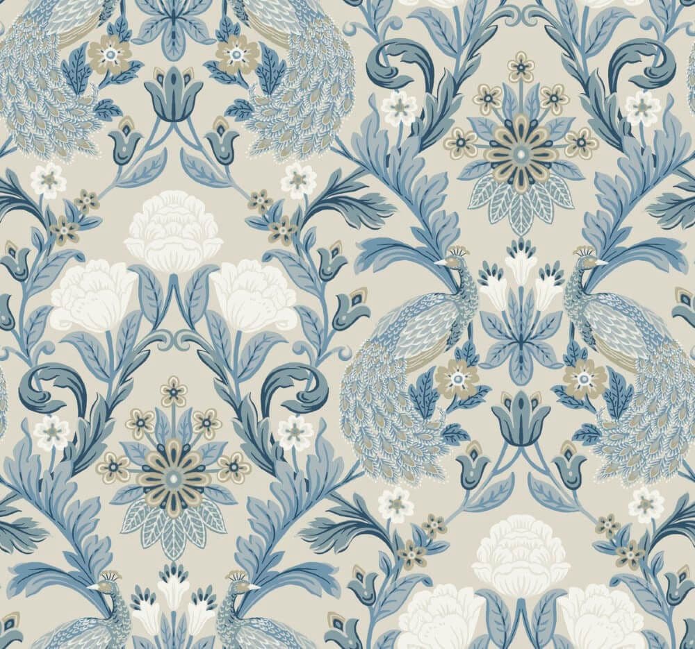 Arts & Crafts Ronald Redding Designs Wallpaper Plume Dynasty AC9105 By York For Dixons