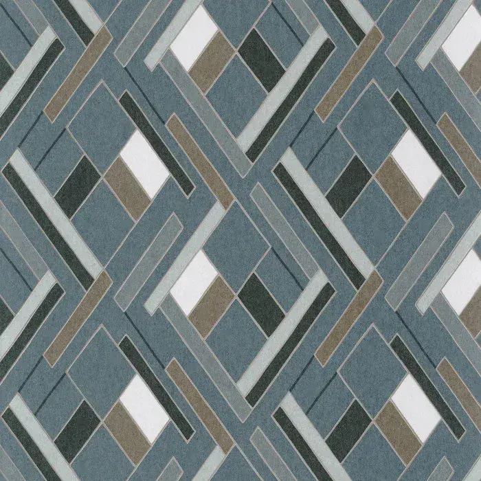 Delta Wallpaper Shapes Vert De Gris 74632344 or 7463 23 44 By Casamance