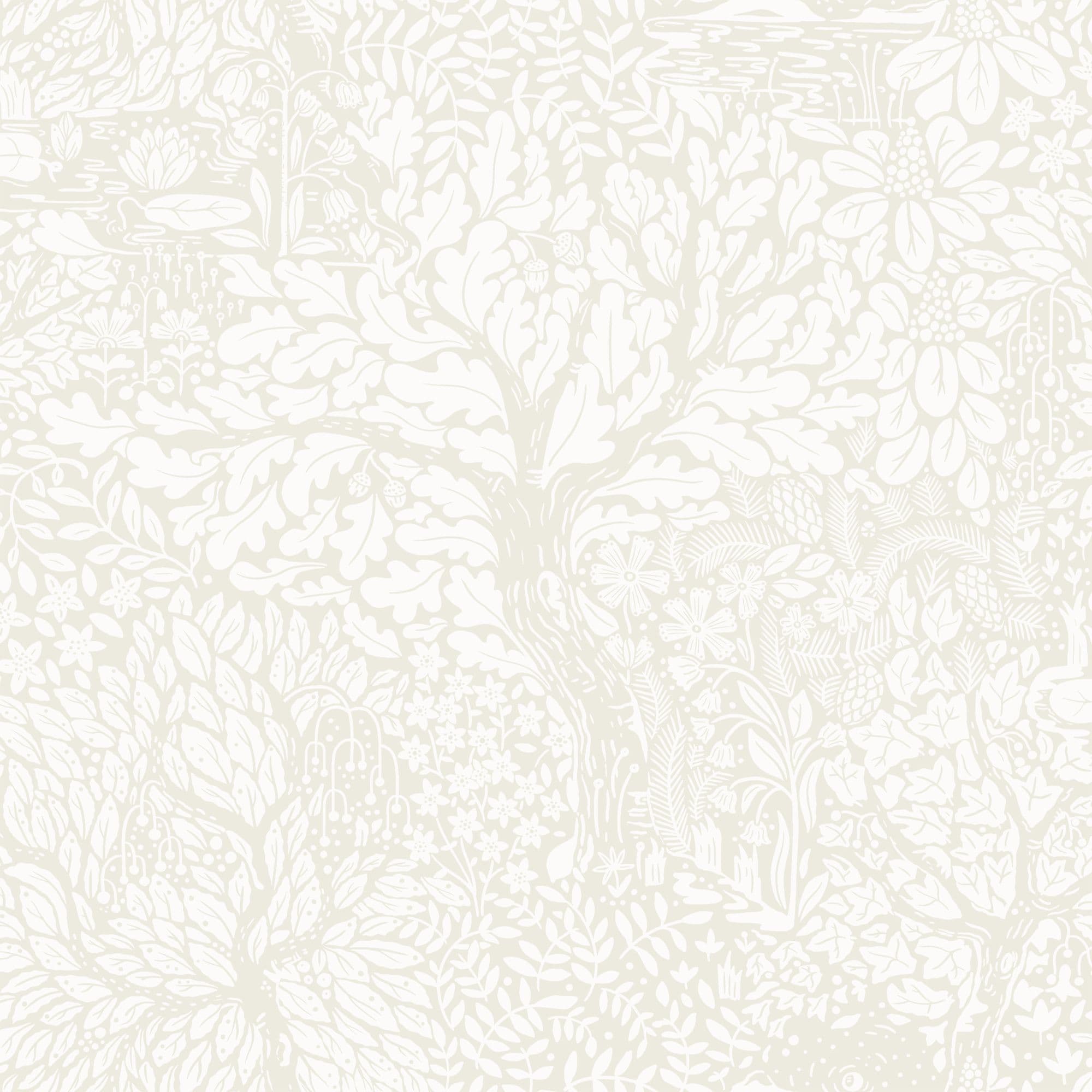 Hjarterum Wallpaper Olle Beige White 83111 By Midbec For Galerie