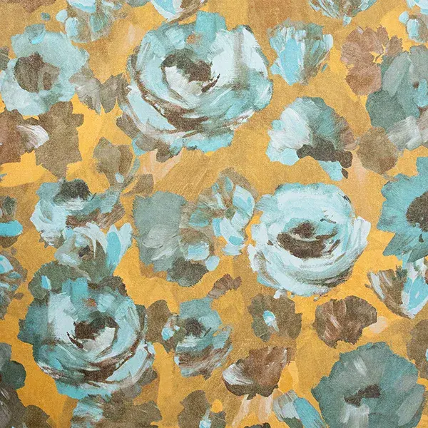 Julie Feels Home Paeonia Teal Gold Wallpaper 26905 By Hohenberger For Galerie