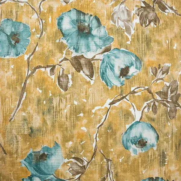 Julie Feels Home Petunia Petrol Honey Wallpaper 26914 By Hohenberger For Galerie