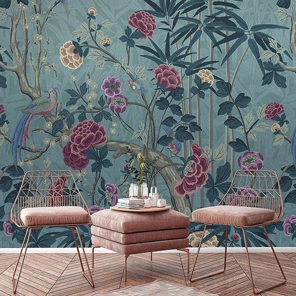 Luxe Wallpaper Digital Mural The Luxe Garden DAD23281 By DecoPrint For Galerie