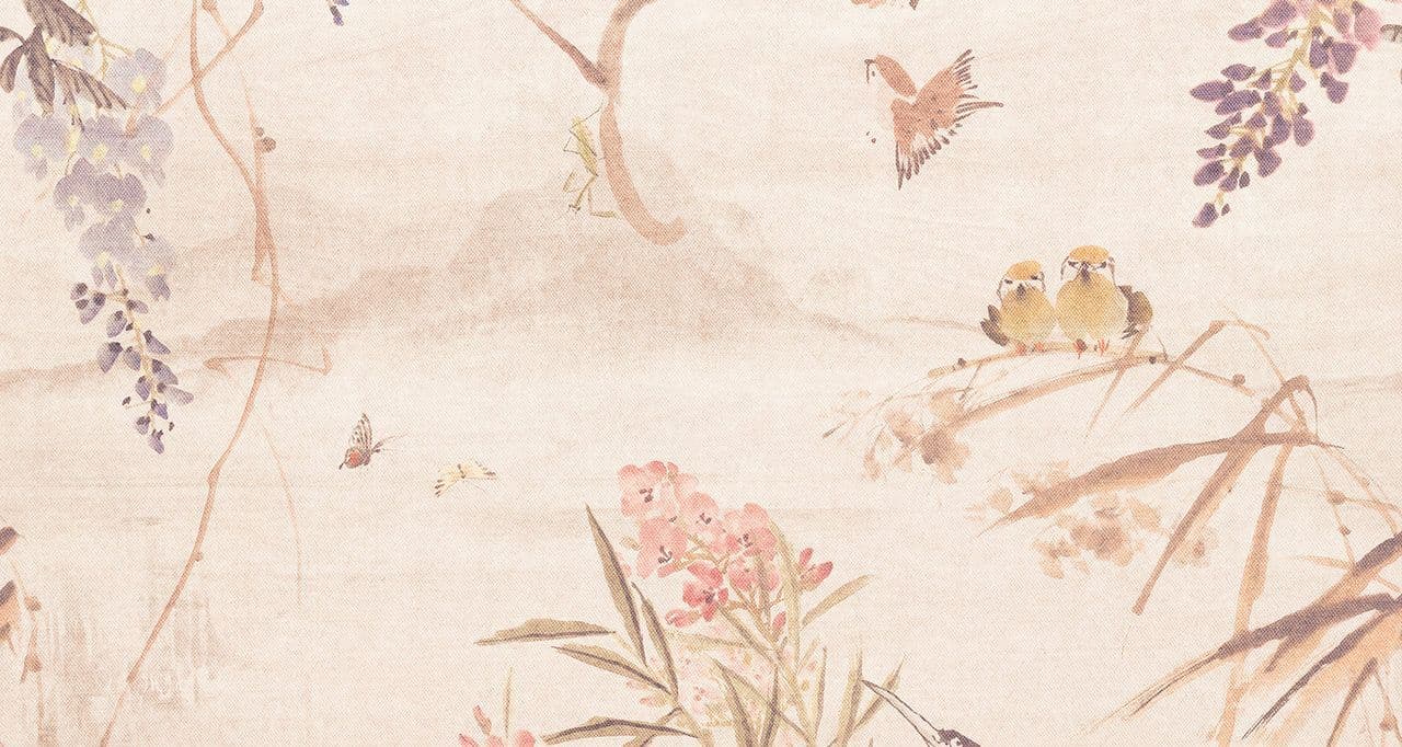 One Roll One Motif Wallpaper Mural Japanese Garden A52302 By Grandeco Life