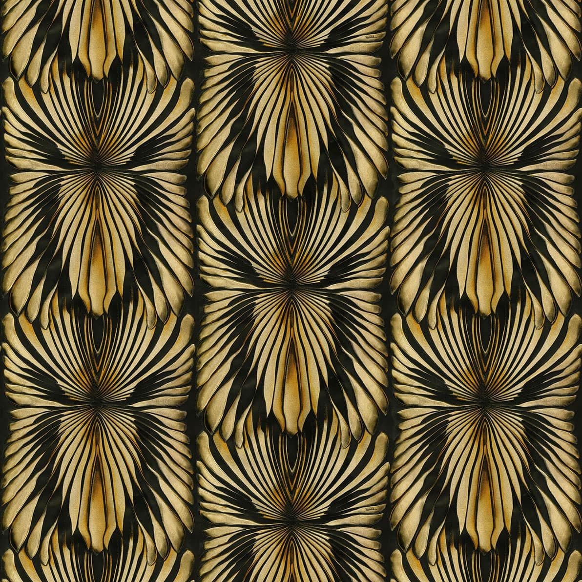 Roberto Cavalli Home No.8 Wallpaper RC19001 Gold Foil By Emiliana Parati For Colemans