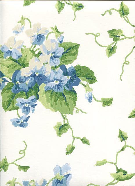 Waverly Cottage Wallpaper Sweet Violets 325736 By Rasch Textil For Brian Yates